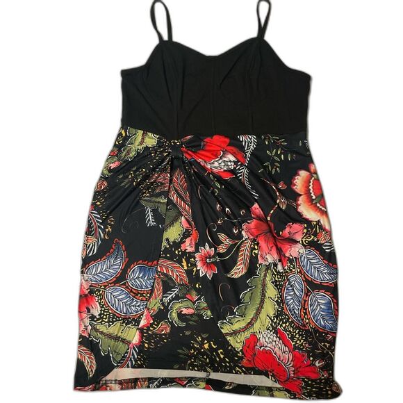 SHEIN Dresses & Skirts - Shein-curve-plus Women's black and red floral Dress